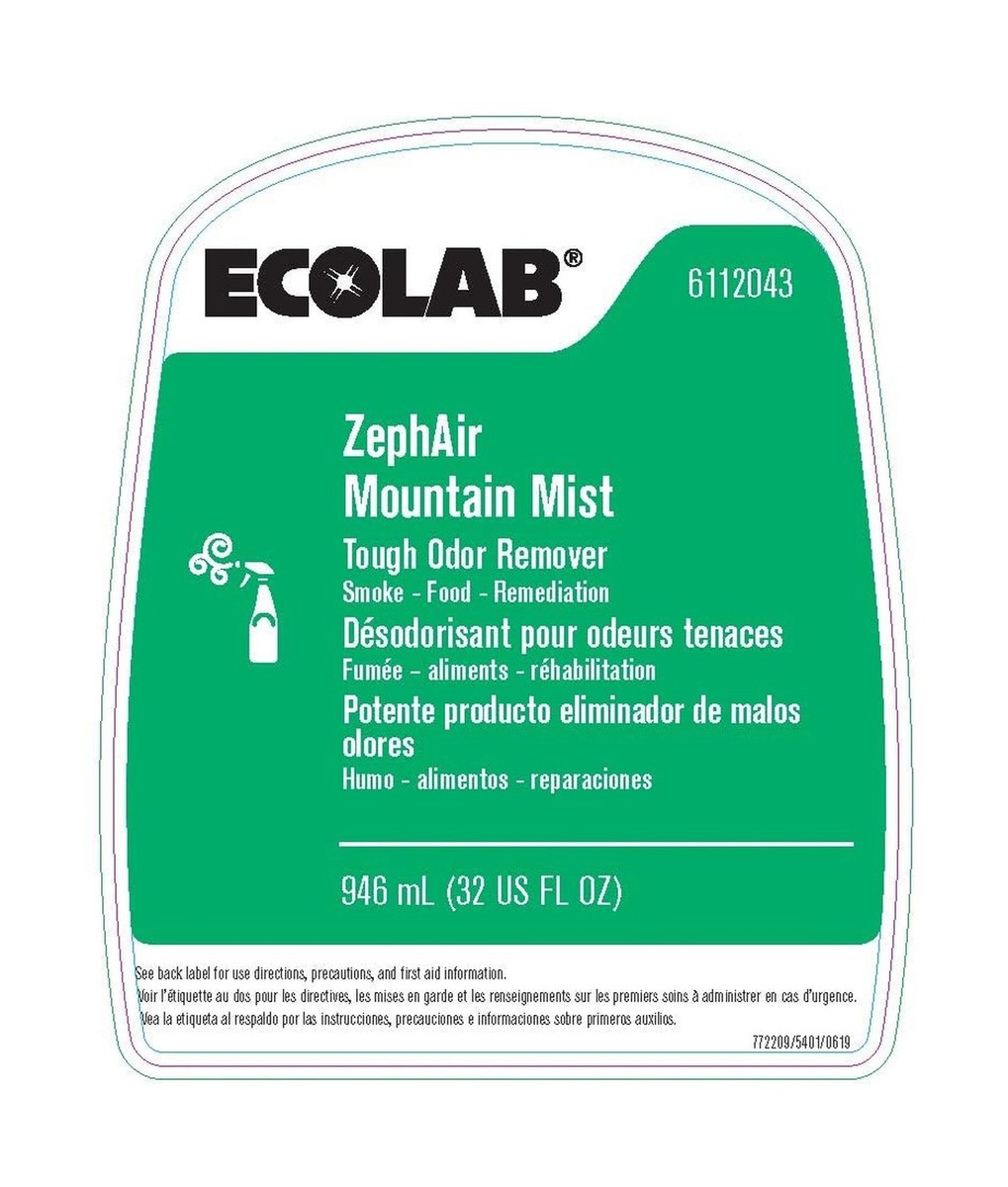Ecolab 12043 ZephAir Mountain Mist Air Freshener, Commercial-Grade