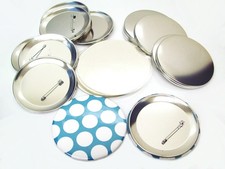 3" Tecre Pin Back Button Parts 3 Inch - 100 FREE SHIPPING