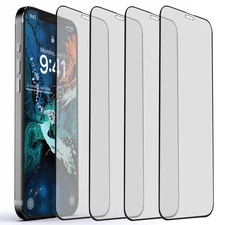 4 Pack Full Cover Clear Tempered Screen Protectors For iPhone XS Max/X/XS/XR