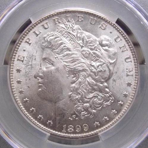 1899 "P" Morgan SILVER Dollar $1 CACG MS62 CAC #517 Unc Uncirculated ECC&C, Inc.