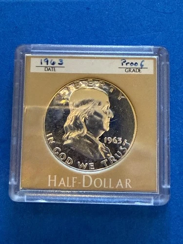 1963 Proof Franklin Half Dollar in Case