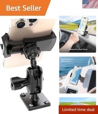 Car Phone Holder for Truck/Wall/Boat, Drill-Base Mount for Van/Dashboard Dura...