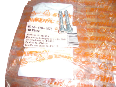 2 Stihl OEM Pan Head Screw's (2 Pack) Self Tapping 9074-478-4675
