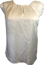 Kasper PXL NWT Cap Sleeve Keyhole Blouse Ivory White Petite XL suit Sep Msrp$59