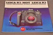 Leitz Leica R3-MOT Leica R3 Brochure, Original, Not a Copy c1979