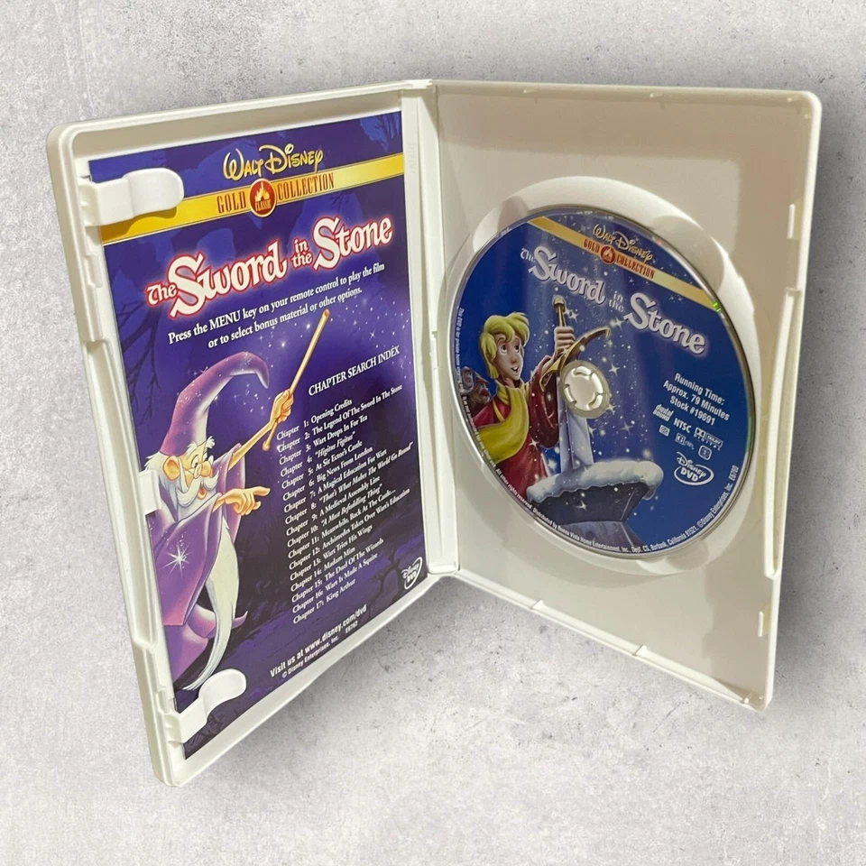 Disney Animated 3 DVD Lot: Sword In the Stone/A Goofy Movie/Mickey&The Beanstalk Foto 4 de 4