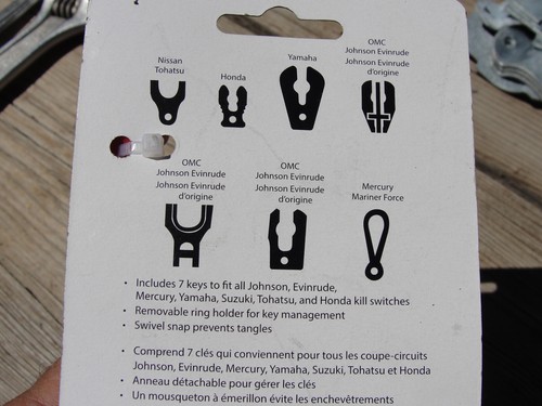Bass Pro Shop 7 Key Kill Switch Universal Lanyard - Picture 2 of 4