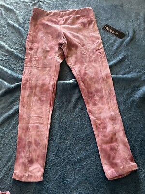 BEBE SPORT Antique Rose Tie-Dye Capri Leggings NWT S MSRP $69