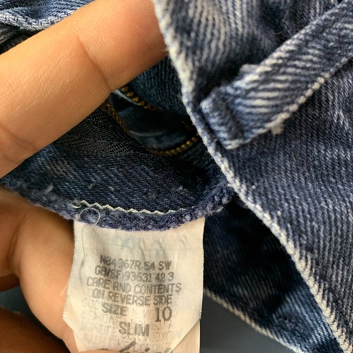 Vintage 90s Chic Denim Jeans Youth Girls Size 10 21x26 Straight Leg Made In USA - Picture 13 of 19