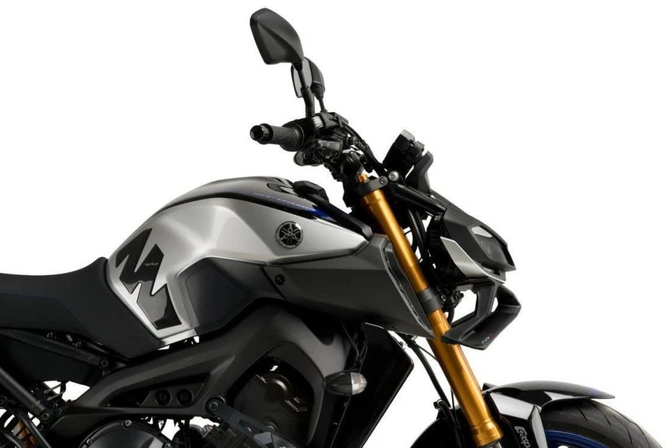 Ailerons De Force Descendante Puig Noir Pour Yamaha MT-09 & SP 2017 - 2020 - Photo 4/4