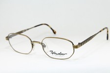 WINDSOR BRENDEL 817 C.4 Strong Vintage Eyeglasses Glasses Antique Gold Bronze