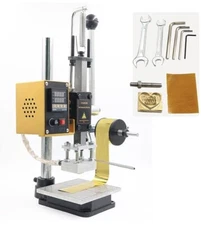 YVOKERN Hot Foil Stamping Machine 5X7cm Manual Heat Press for Leather and Pap...