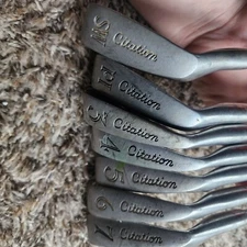 Vtg Power Bilt Citation 3 4 5 6 7 PI SW Stainless Steel Lot of 7 irons