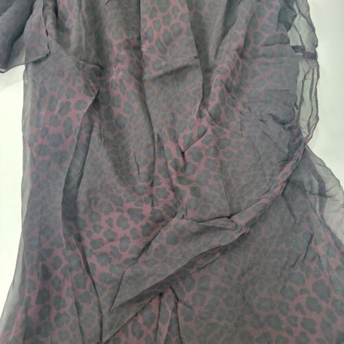Jones New York Evening Dress Long Maxi Women's Size 6 SILK Black Maroon Vintage - Picture 3 of 9