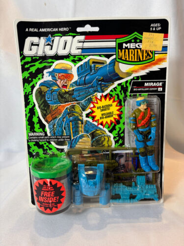 GI Joe 1992 Hasbro Inc Mega Marines MIRAGE Action Figure in Blister Pack - Afbeelding 1 van 15