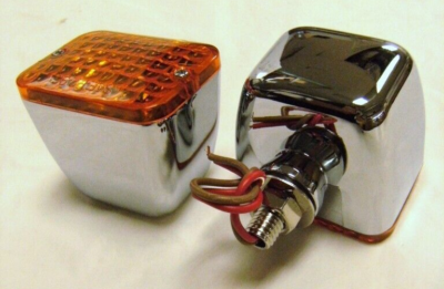 Universal Street Rod Chrome Signal & Park Lights Dual Element