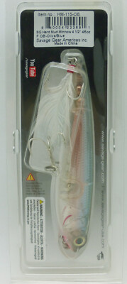 Leurre Savage Gear Mudd Minnow 4-1/2 - Topwater Olive/bleu, Neuf
