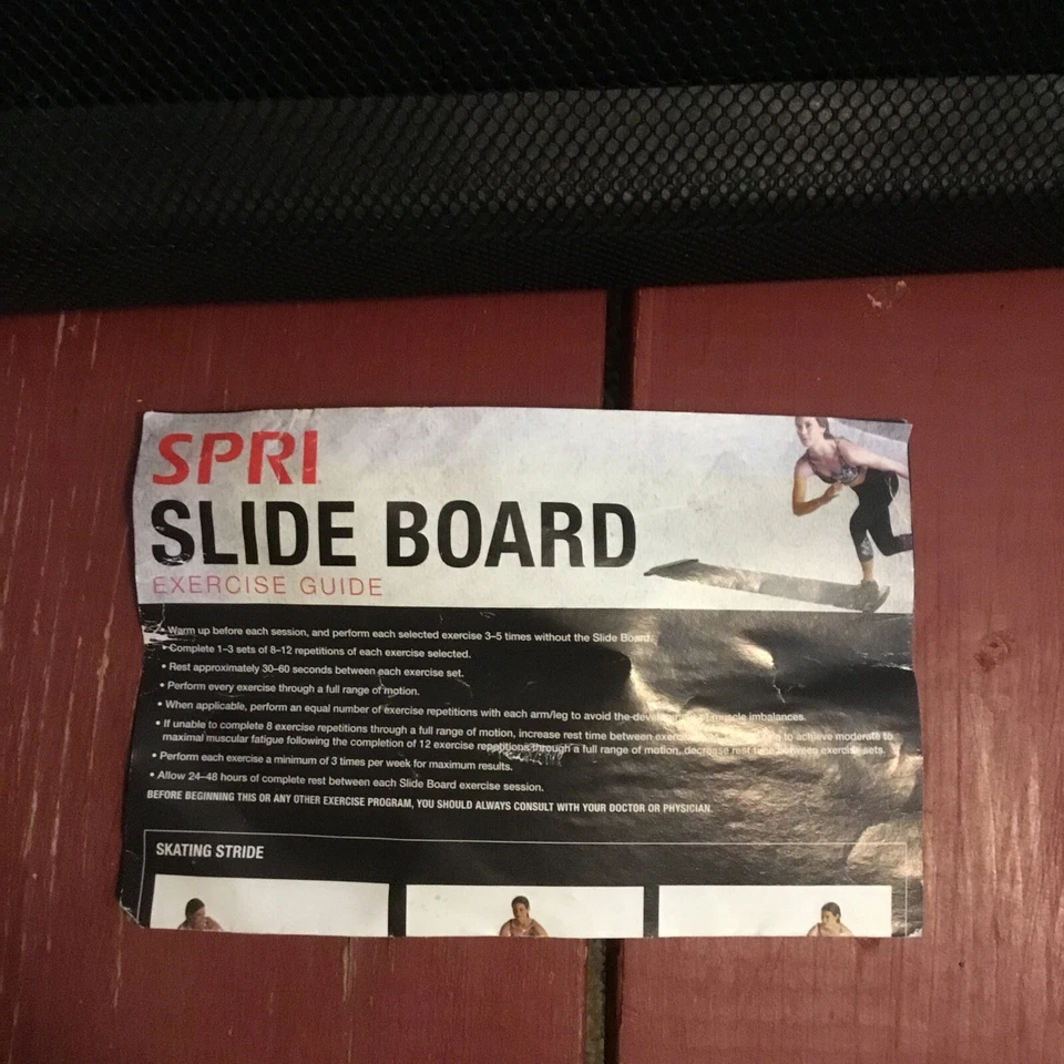 SPRI Slide Board (71" L x 20" W) with End Stops, Sliding Booties, Mesh Carryi... Foto 2 de 3