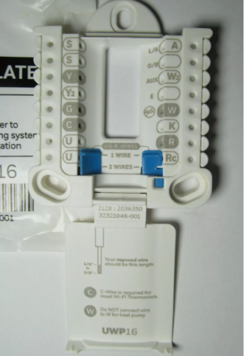 NEW HONEYWELL UWP16 T-SERIES THERMOSTAT WALL PLATE/ MOUNT ONLY 32321051-001 - Picture 4 of 7