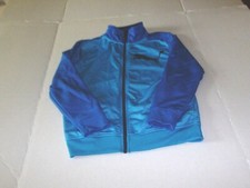 Puma Warm Up Athletic Zip Jacket Youth Size 7 - Blue White with PUMA Logo