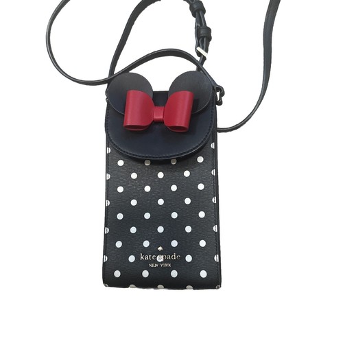 Kate Spade Minnie Mouse Disney Umhängetasche Handytasche Handtasche schwarz weiß rot Schleife