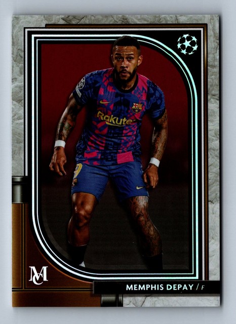 Memphis Depay 2021-22 Topps Museum Collection UEFA Champions League #9