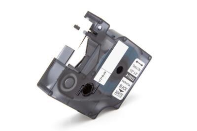 Schrumpf Schriftband für Dymo Rhino 4200 6000 5200 Schwarz/Weiß 12mm 1,5m