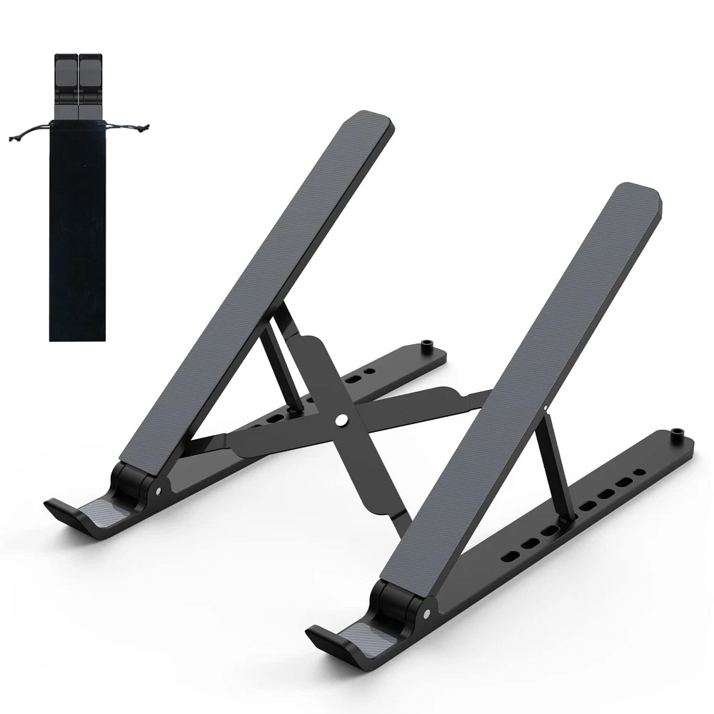 Laptop Stand For Desk Adjustable Laptop Riser Abs+silicone Foldable Portable Lap