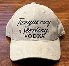 Tanqueray Sterling Vodka Gin Beige Adult OS Promotional Liquor Baseball Hat Cap