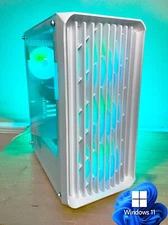 Windows 11 Custom White Gaming PC Intel i7 16gb SSD + 1TB Nvidia Quadro k2000