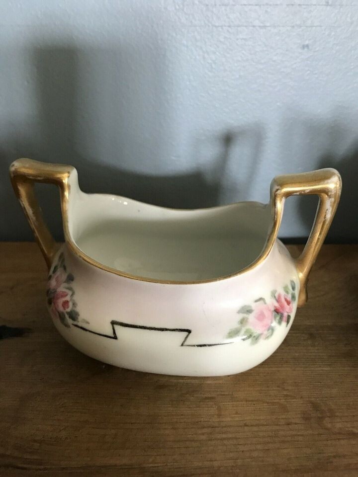 Antique Royal Bayreuth Bavaria China Sugar Creamer 2 Shakers Green Makers Mark eBay