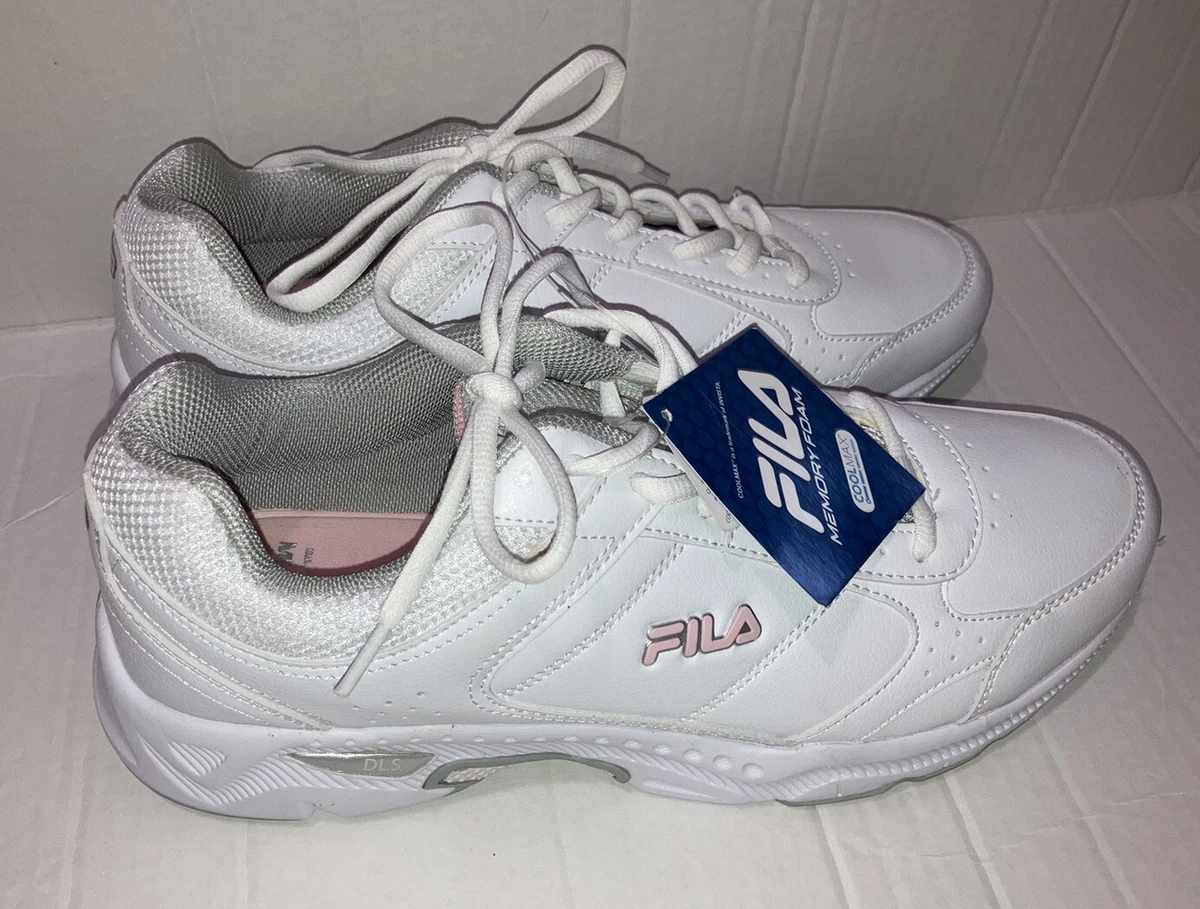 NWT Fila Womens Memory Valant 5 Faux Leather Fitness Trainers Shoes 12  DirtyLace