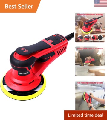 Brushless Electric Orbital Sander & Polisher - Variable Speed, Whisper Quiet,...