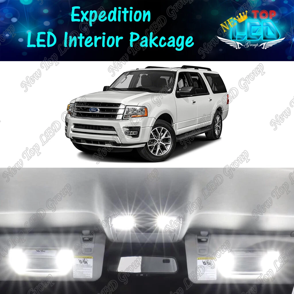 20x White LED Interior Lights Package Kit for 2007 - 2016 2017 Ford Expedition