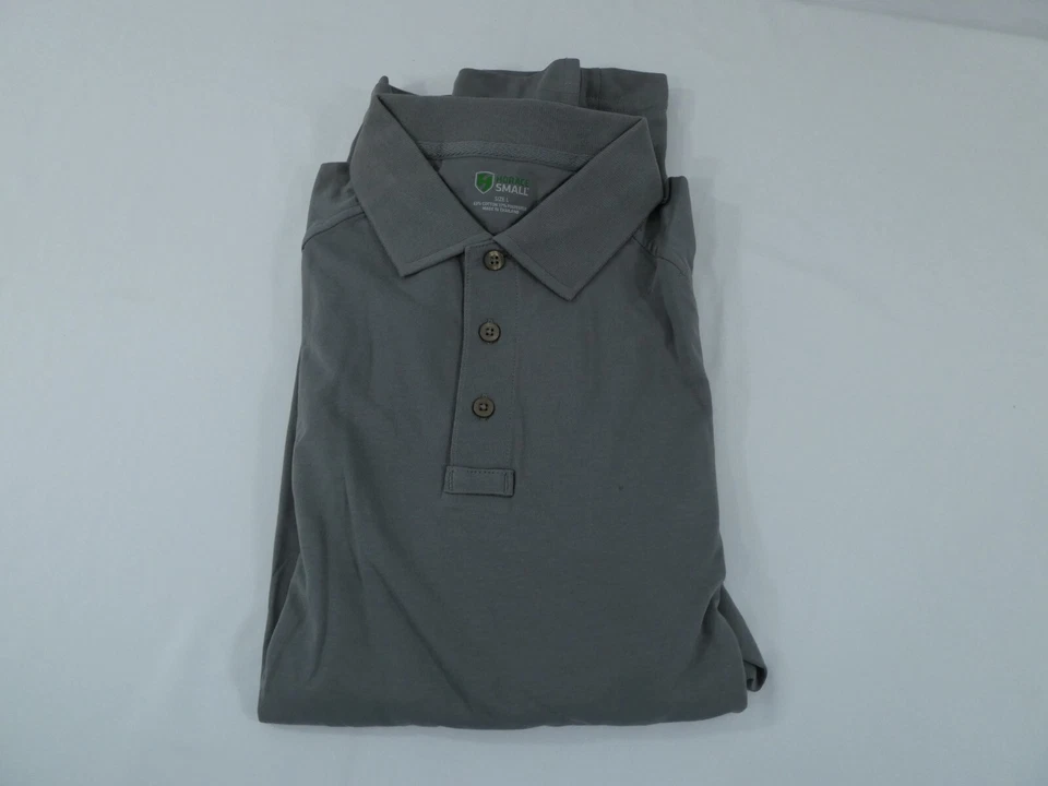 HORACE 小号全新 DIMENSION® 长袖衬衫 HS5135 灰色大号常规 — 第 4/4 张图片