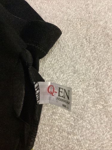 Q -EN Underwear bamboo Wireless Women's Bra Size Large Black - Picture 5 of 6