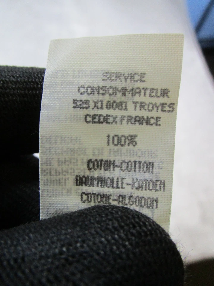 Camisa Petit Bateau para mujer 3Xs top de algodón negro * Foto 4 de 4