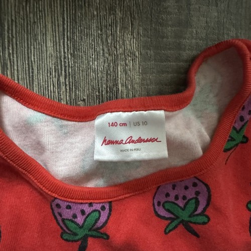 Hanna Andersson Strawberry Fields Forever Dress Girls 10 - Picture 3 of 4