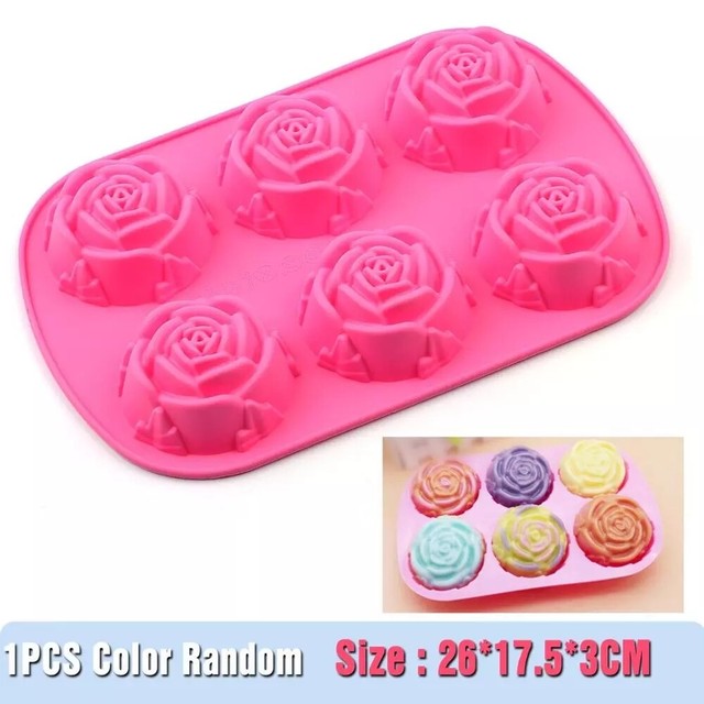 Rose Flower Cake Jelly Mousse Mold Chocolate Baking Soap Mould Tray Ice Cube Rose Flower Cake Jelly Mousse Mold Chocolate Baking Soap Mould Tray Ice Cube