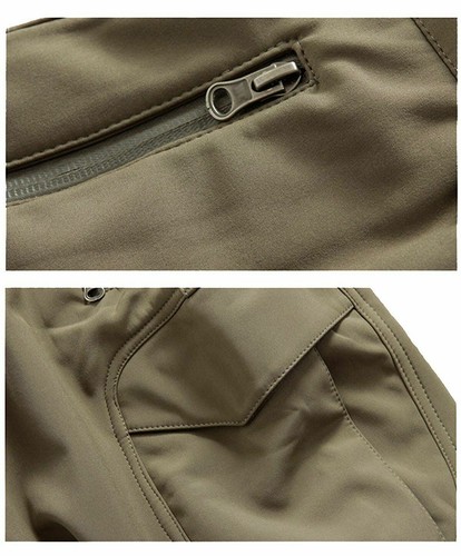 Mens Winter Atheletic Fleece Lined Pants Air soft Waterproof Warm Pants Trousers - Picture 31 of 39