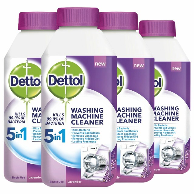 Dettol 5 in 1 Washing Machine Cleaner (250ml), Levender Scent