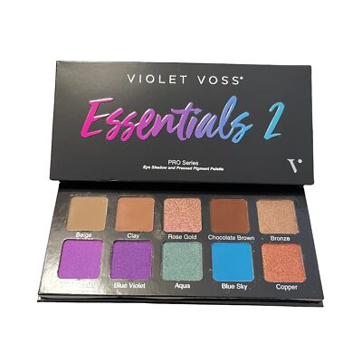 Violet Voss BNIB Neutral Colorful 10 Shade Essentials 2 Eyeshadow Palette