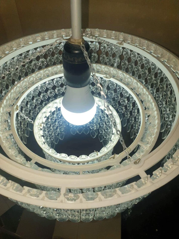 Candelabro de luzes URSS vintage raro - Imagem 2 de 3