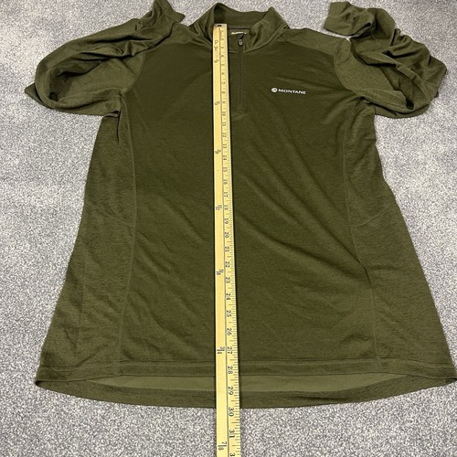 Montane Base Layer Herren 1/4 Zip Pullover Grün Performance Wandern 2XL (eigentlich M) - Bild 6 von 9