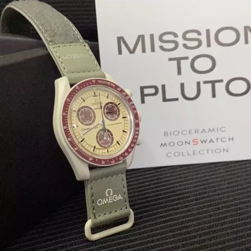 NEW Swatch x Omega Moonswatch Mission To PLUTO Watch With Box - Picture 10 of 10