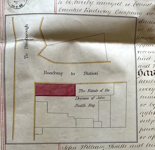 1845 Indenture Chas Weston, Beata Hinkney & Eastern Counties Railway Co. (U) - Picture 6 of 9