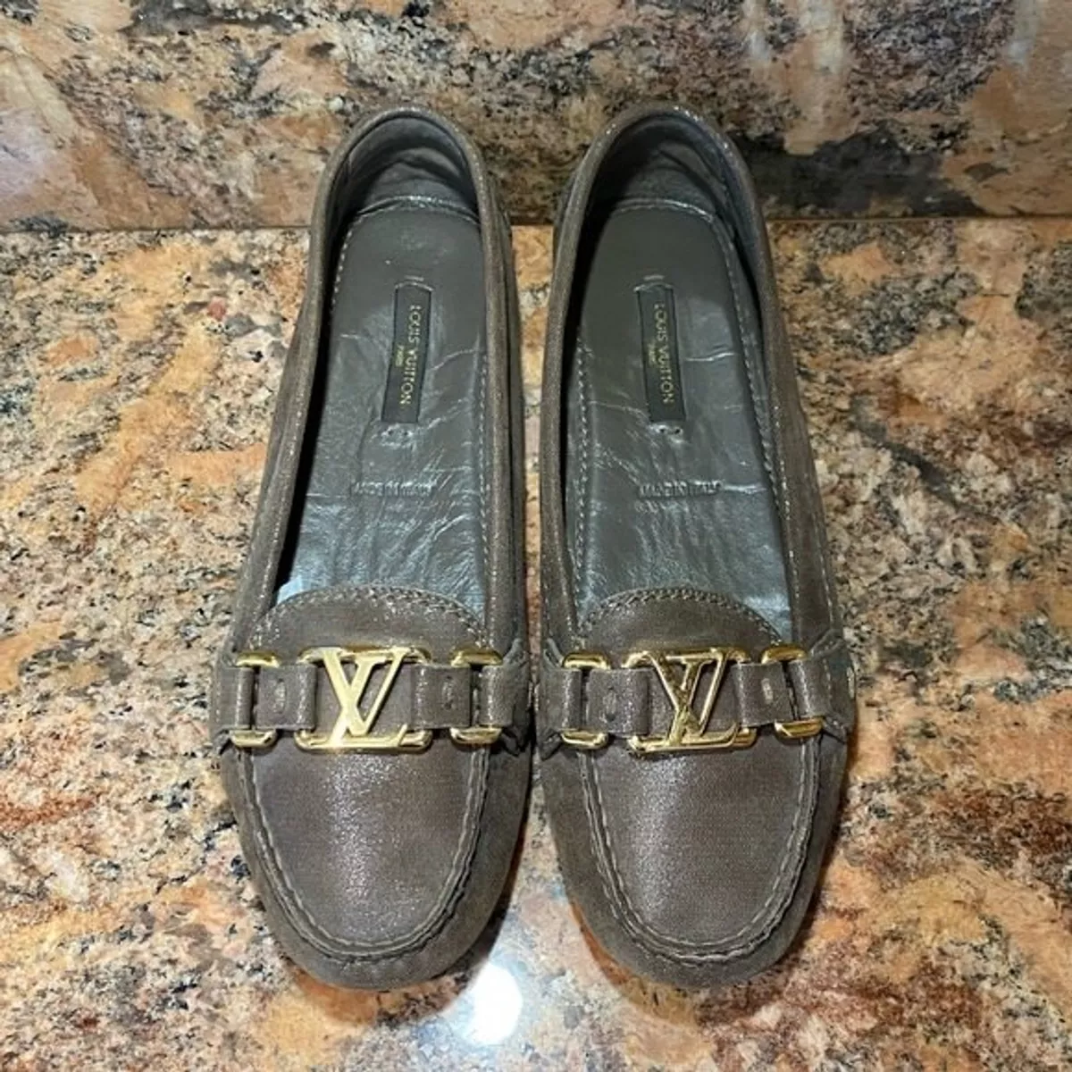 Louis Vuitton Brown Leather Gloria Loafers Size 40 Louis Vuitton