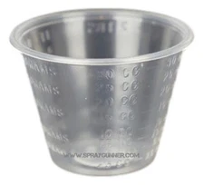 100- 1oz (30ml) Graduated Plastic Mix Cups Paint Hobby Airbrush Mixing Universal