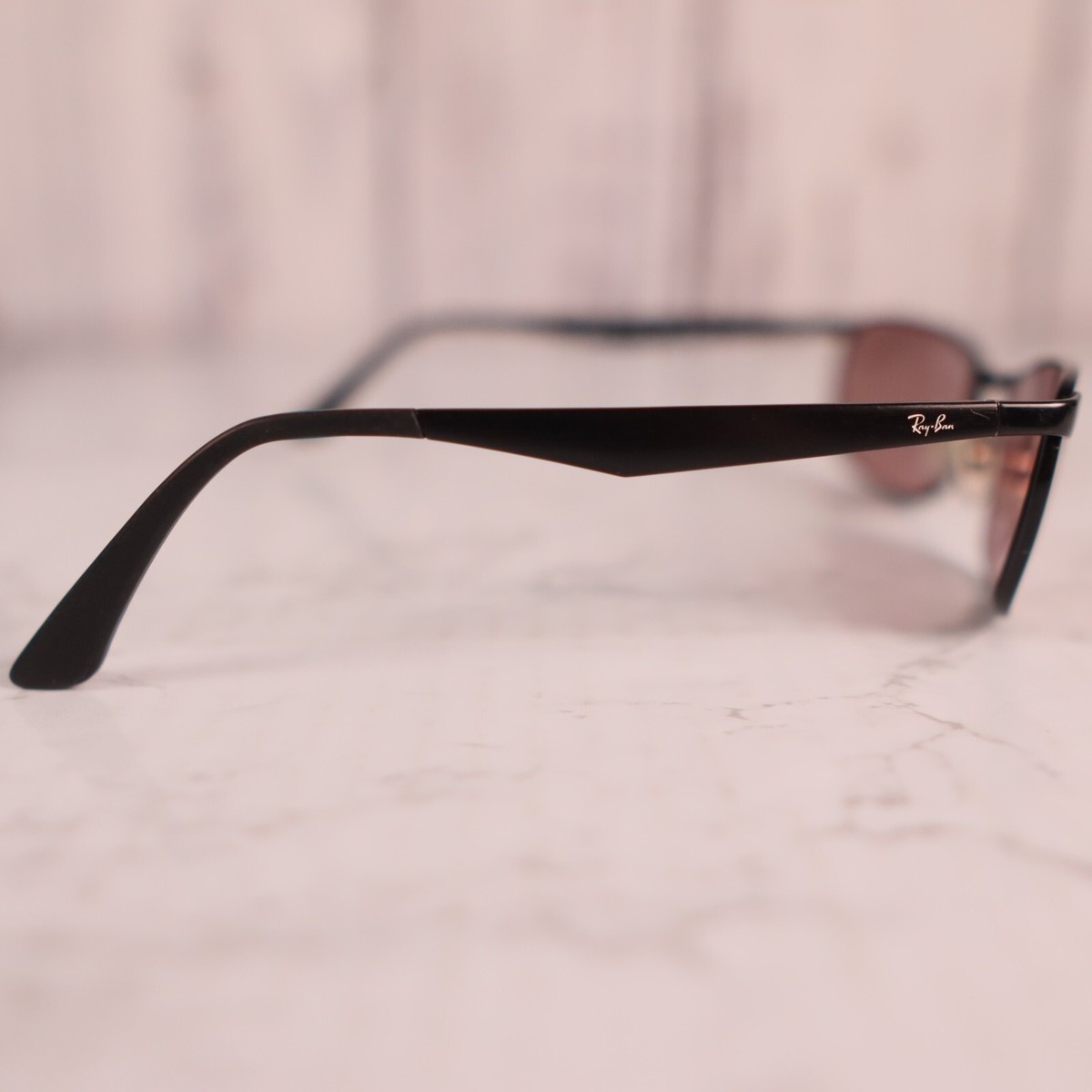 Ray Ban Sunglasses RB 3534 002 Black Metal Full Rim 59 17
