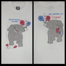 Vtg 1988 Screen Stars Virginia Republican National Convention T-Shirt GOP  (Z3)